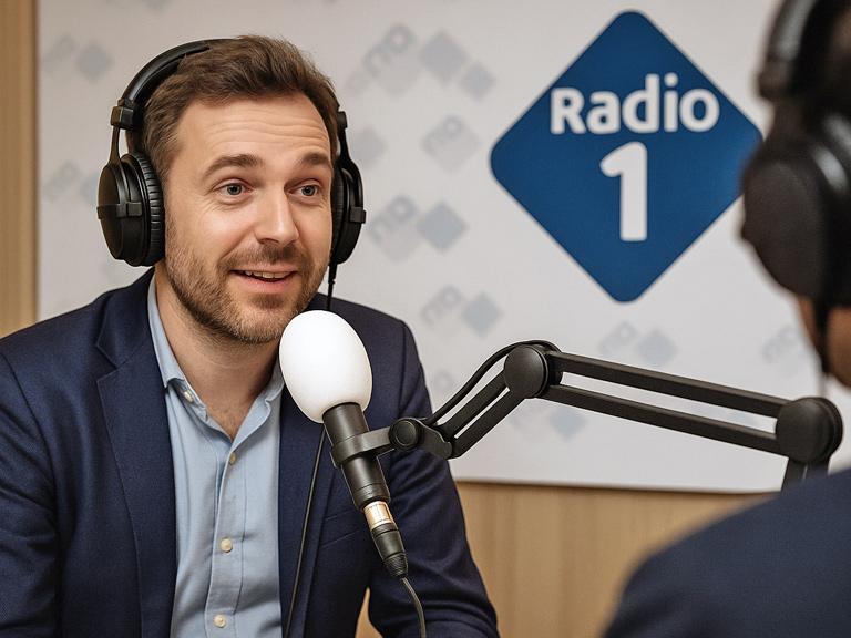 Radio interview radiostudio Hilversum.