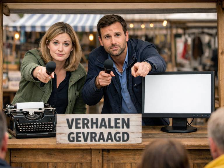 Journalisten zoeken verhalen.